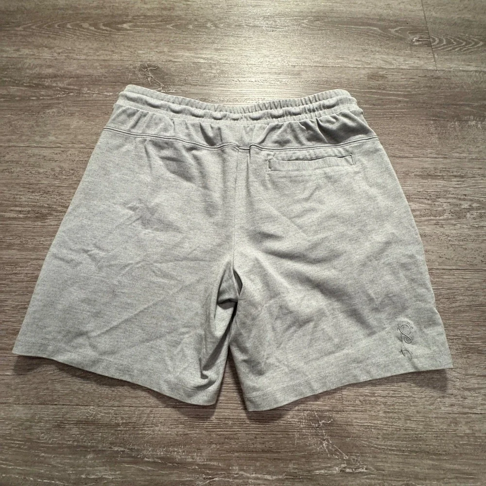 BYLT Shorts Men M Gray Viscose Nylon Jogger Athleisure Elastic Waist Drawstring